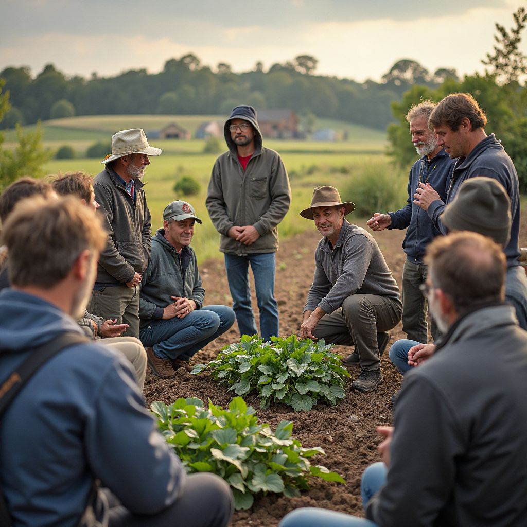 Farmer community gathering